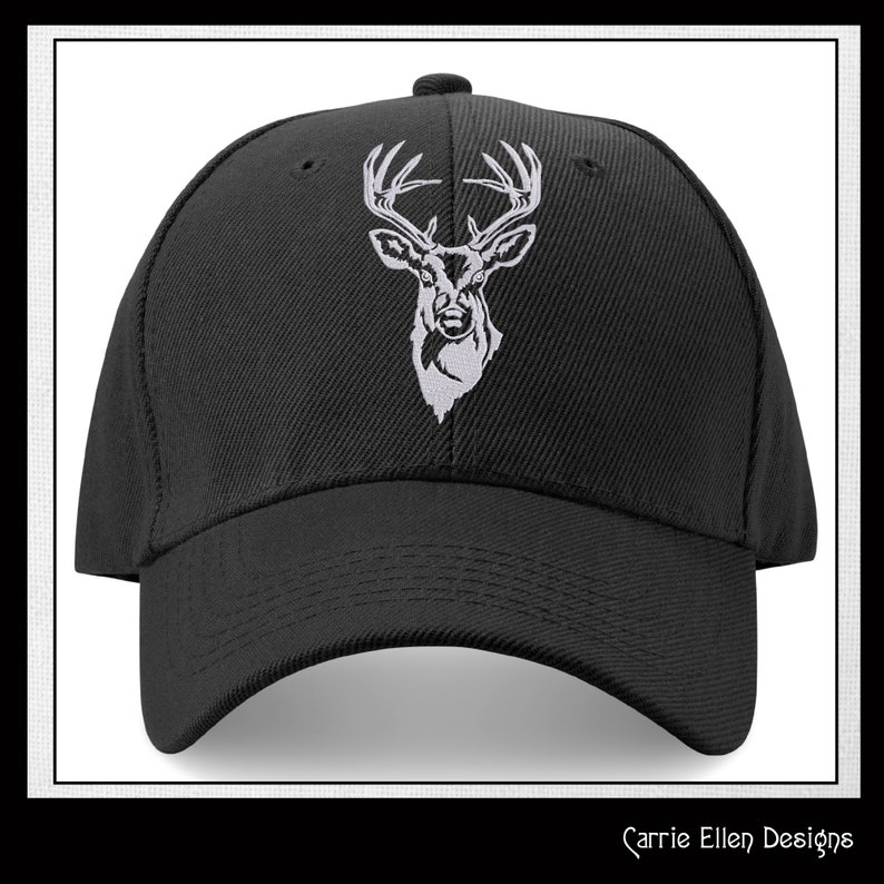 Deer Embroidery Design, Stag Head Profile Machine Embroidery, Wildlife Animal Design, Towel Gift, Machine Embroidery Design, PES Embroidery, Embroidery Patterns, Design Update, Bestseller, Embroidery Pattern, Custom Embroidery Carrie Ellen Designs