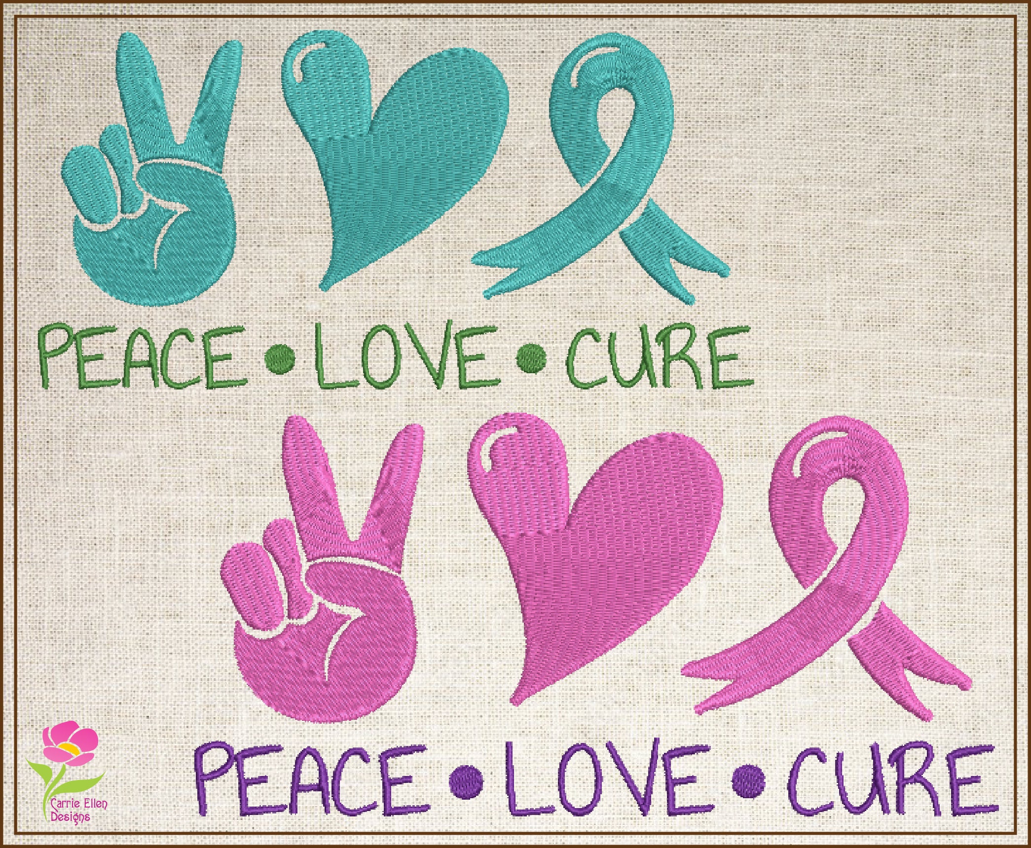 Awareness Ribbon Pink Ribbon Machine Embroidery Design – Blasto Stitch