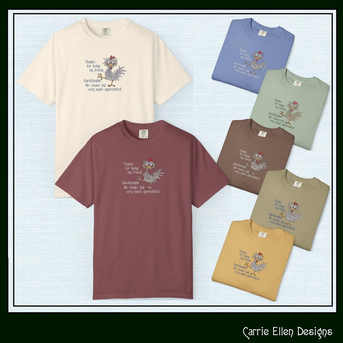 Questionable Life Choice – Funny Chicken Machine Embroidery Design ...