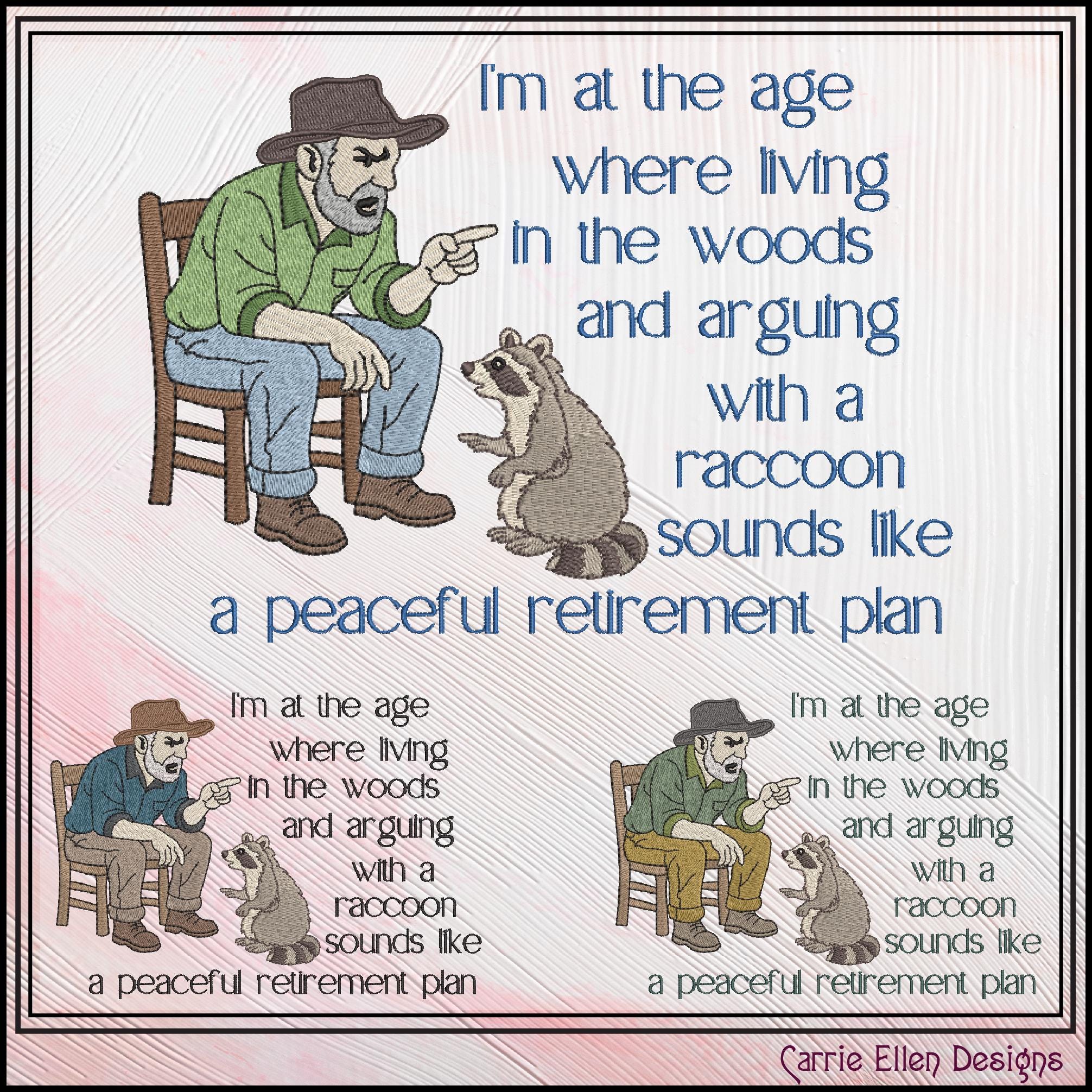 Peaceful Retirement Plan – Funny Machine Embroidery Design | Man ...