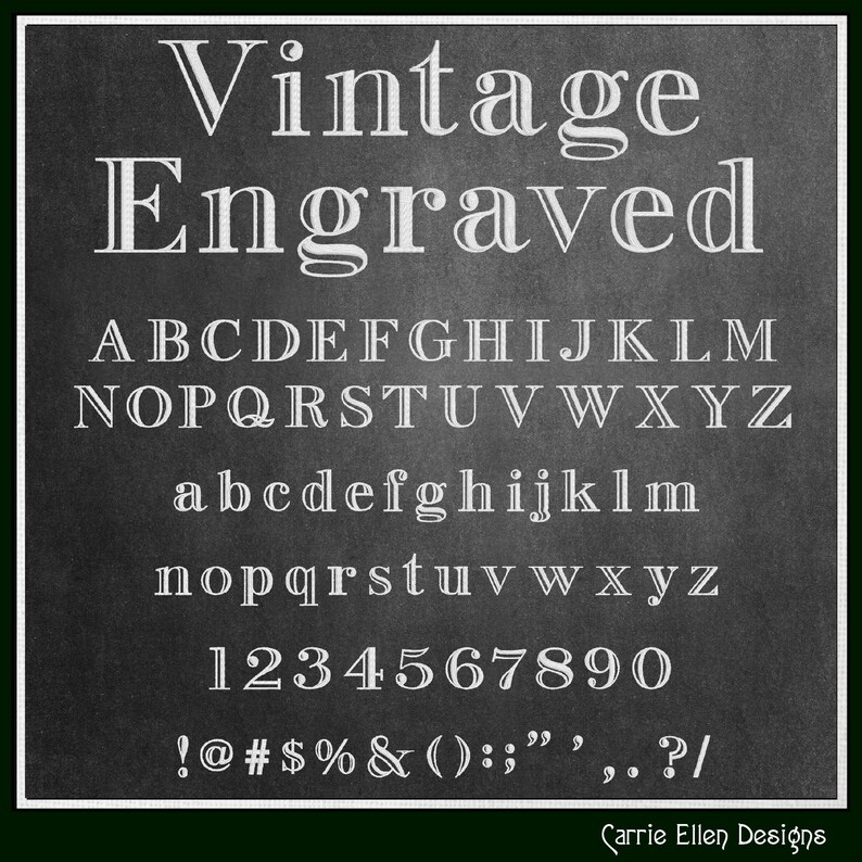 Lowercase Script Engraving Vintage Engraved BX Fonts and Lettering Stitch Files, Invitation Style ...
