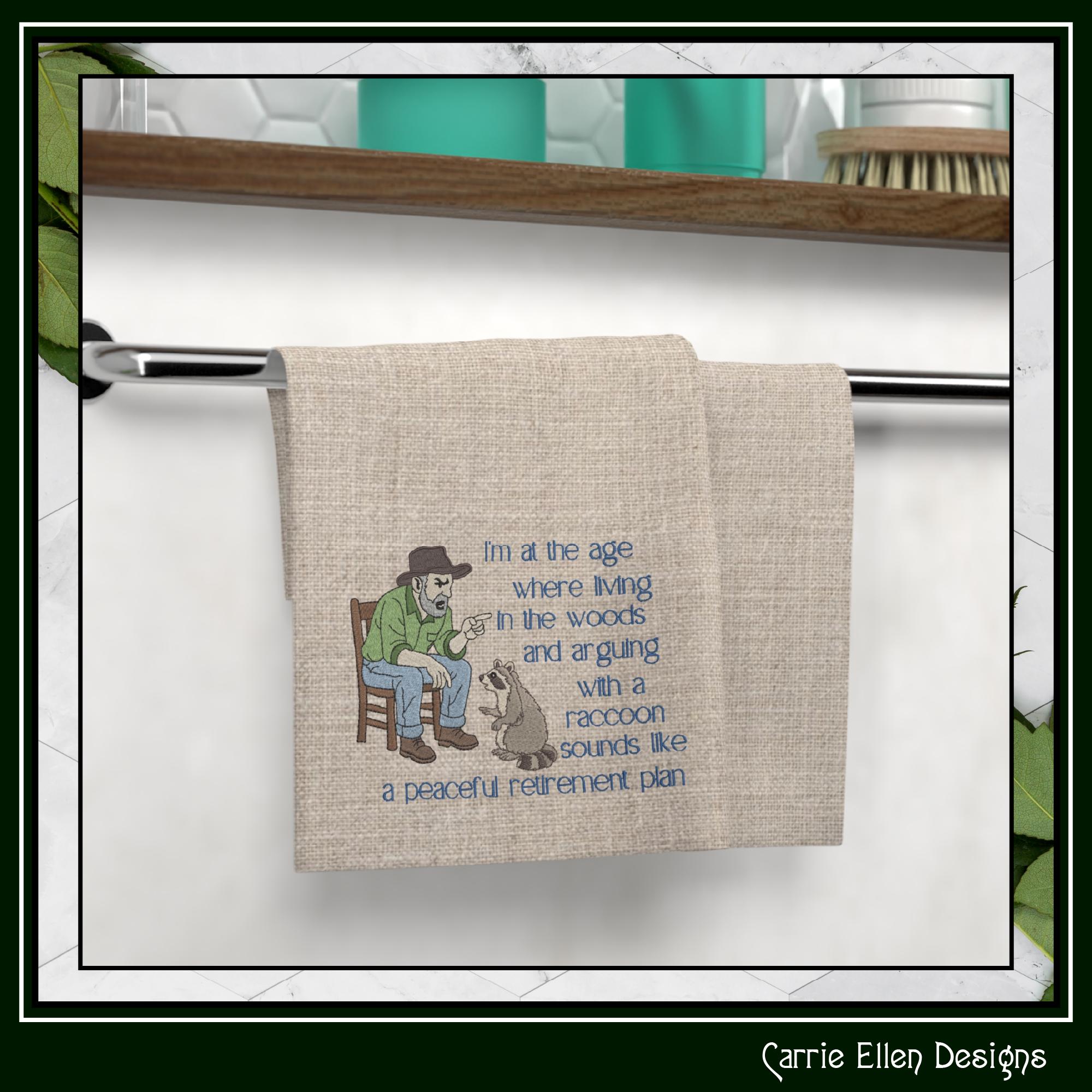 Peaceful Retirement Plan – Funny Machine Embroidery Design | Man ...