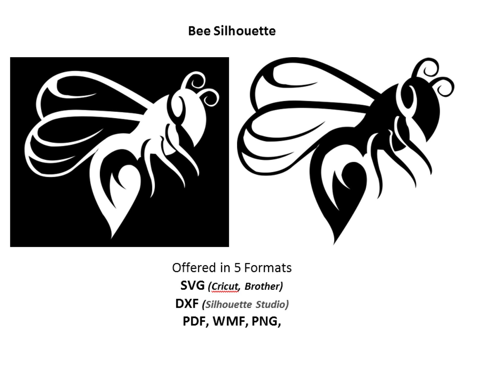 Silueta de abeja Imágenes prediseñadas vectoriales Archivo