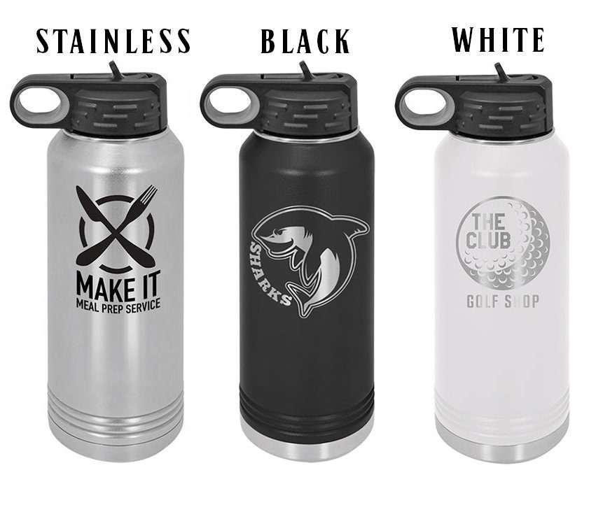 Personalized Custom Laser Engraved Water Bottle 32 OZ Etsy