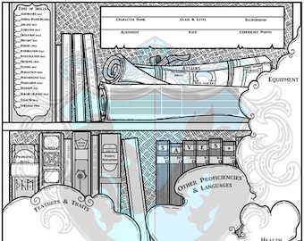 Custom Character Sheet - Cleric/Wizard/Scholar/Archivist