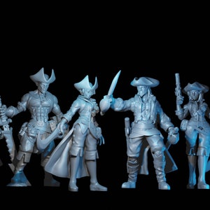 Set of 6 - Pirates of the high seas