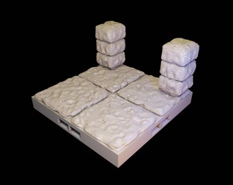 Dungeon Stone - Half Height - Thin Pillar 2 2x2