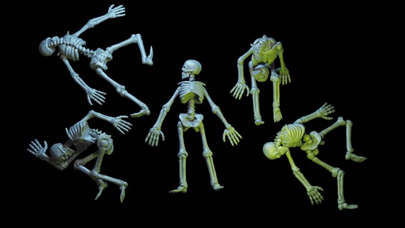 Full Set of 5 Skeleton Corpse Props - Etsy
