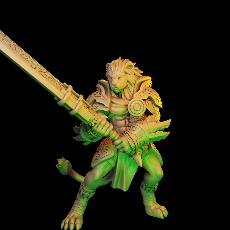 Leonin Male Warrior Greatsword image 1