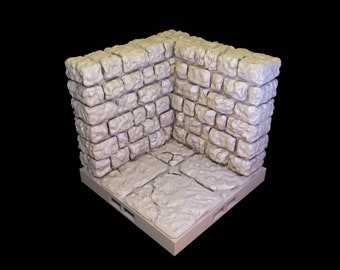 Dungeon Stone - Full Height - Corner A 2x2
