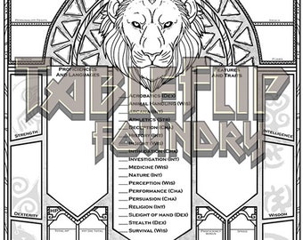 Custom Character Sheet - Leonin