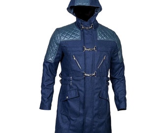 DMC Blue Devil May Cry 5 Game Nero Trench Coat with Hood