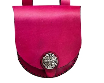 Handcrafted Leather Belt Bag - Ladies Sporran– Lightweight Highland & Medieval Wear