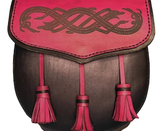 The MacLeod – Handcrafted Oversized Leather Sporran for Highland & Medieval Wear