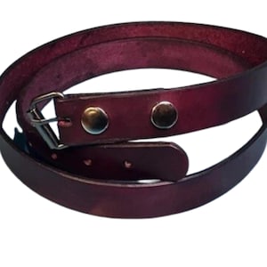 Leather Sporran Belt with Buckle – Handmade Belt for Kilts & LARP