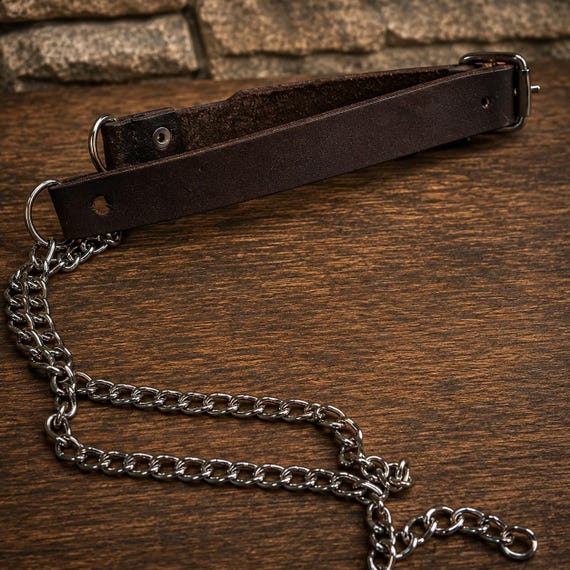 Traditional Sporran Chain with Leather Straps – Handcrafted Kilt & Medieval Gear