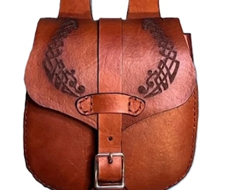 The William - Handcrafted Medieval Leather Belt Bag – RenFest & LARP Gear