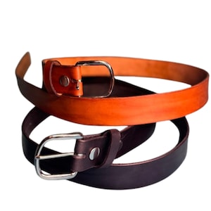 Handmade Leather Dress Belt