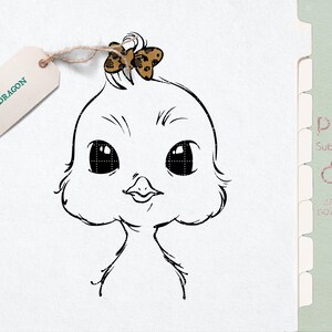 Easter Chick Leopard Bow PNG | Kid&#39;s Easter PNG |  Cute Baby Chick Easter PNG Sublimation