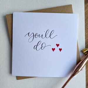Vous ferez la carte | Carte de Saint-Valentin | carte minimaliste | carte d'anniversaire | Carte drôle | Carte mignonne | carte postale pour mari | Carte pour petit ami