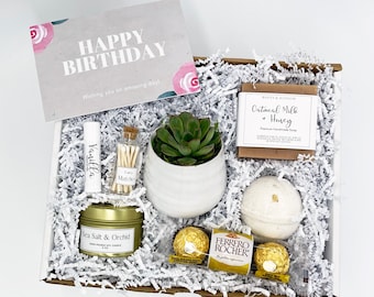 Happy Birthday Gift Box - Friend Birthday Gift Box - Happy Birthday Gift - Birthday Gift Ideas - Succulent Gift Box  - Birthday