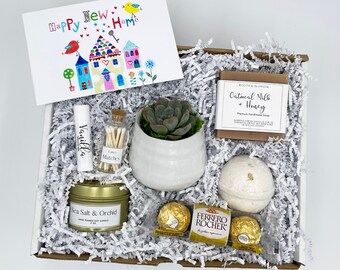 House Warming Gifts, New Home Gift, New Apartment Gift, Happy New Home, Home Sweet Home, Succulent Gift Box