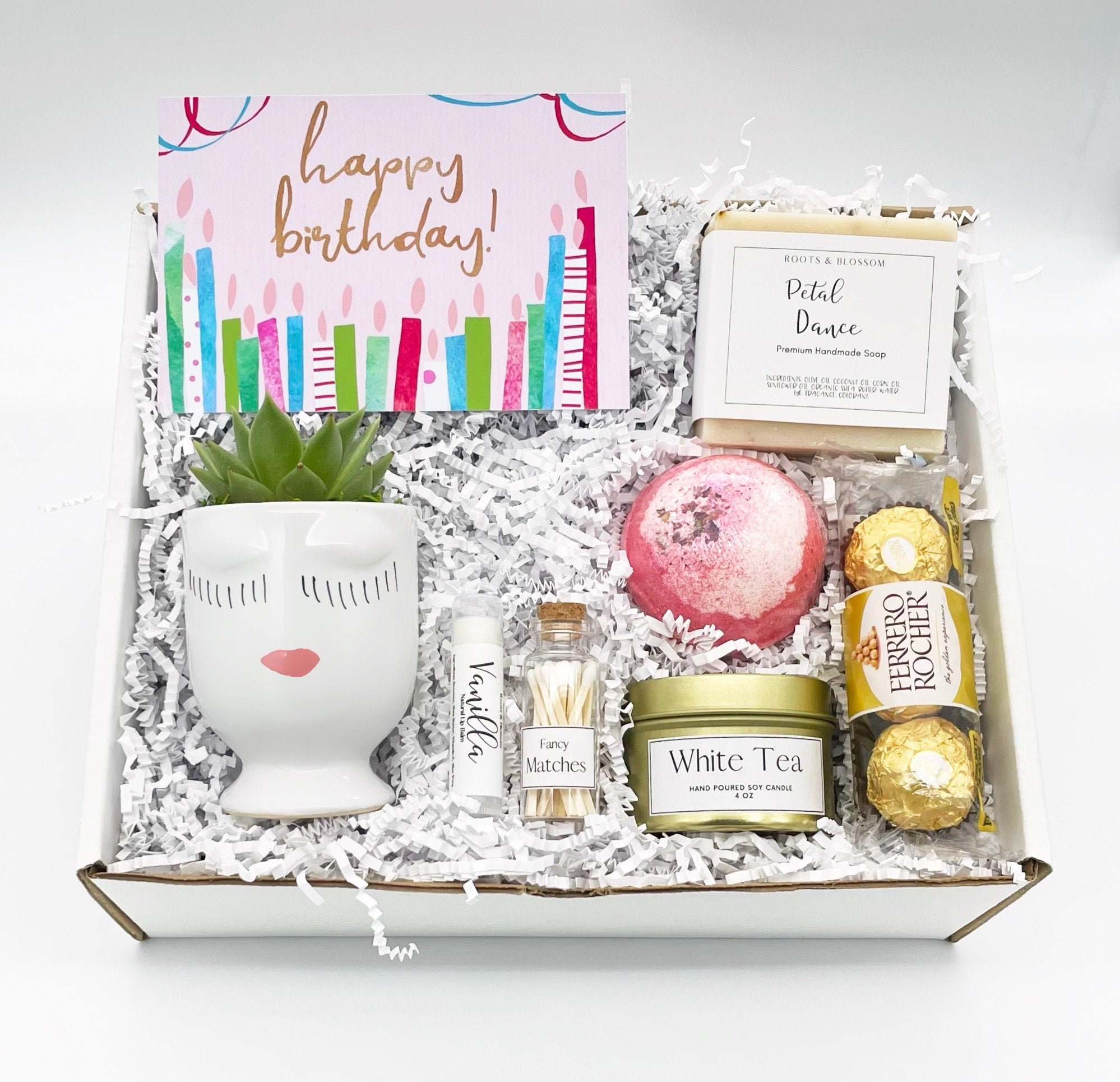 Happy Birthday Gift Box Friend Birthday Gift Box Happy Etsy