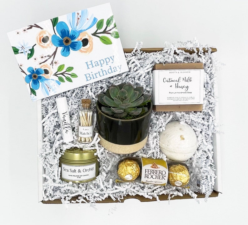 Happy Birthday Gift Box Friend Birthday Gift Box Happy Etsy