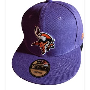 NFL licensed new cap Minnesota Vikings snap adjustable fit purple