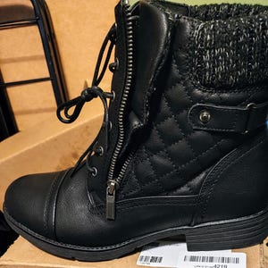 Stq military combat booties for women el042