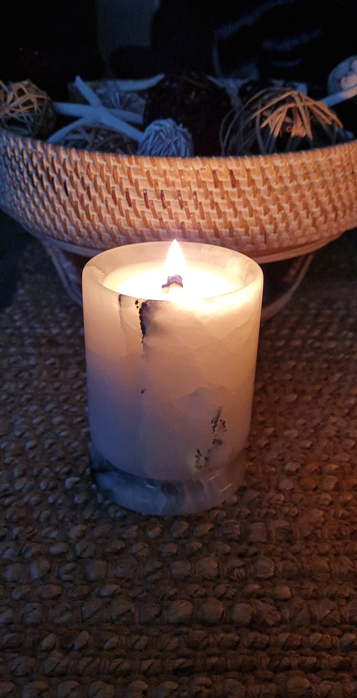 Pink Onyx Candle Jars Etsy