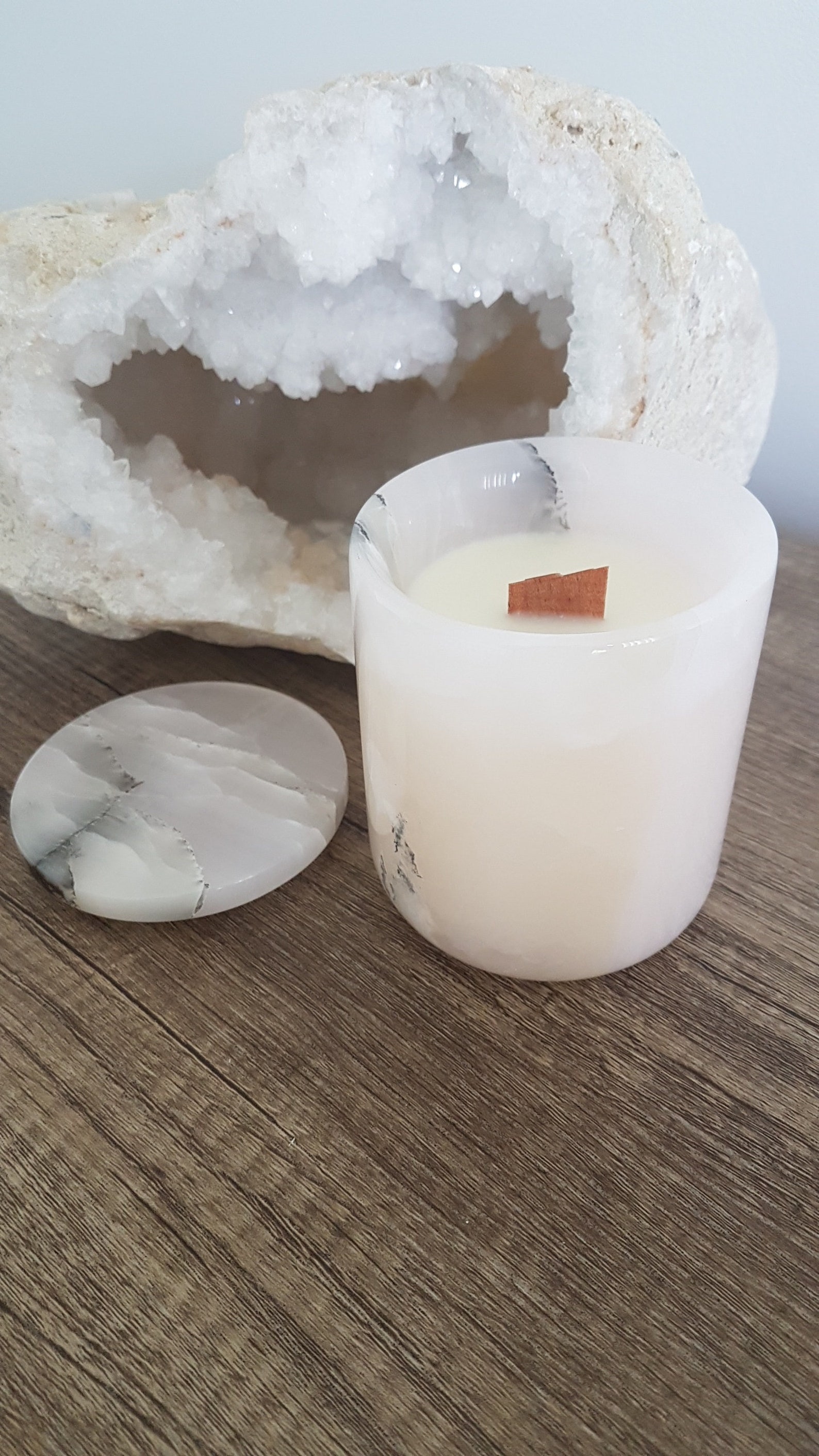 Pink Onyx Candle Jars Etsy