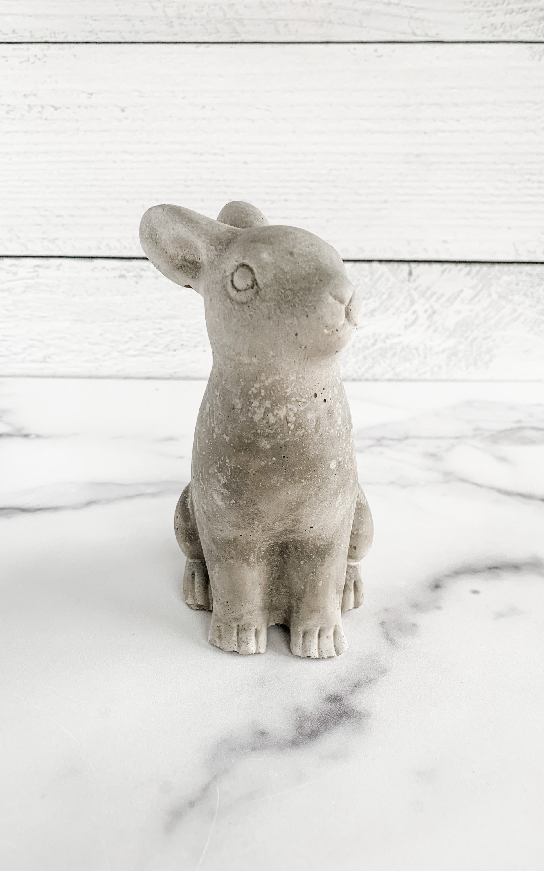 Concrete Bunny Rabbit Spring Garden Decor Garden Art Etsy