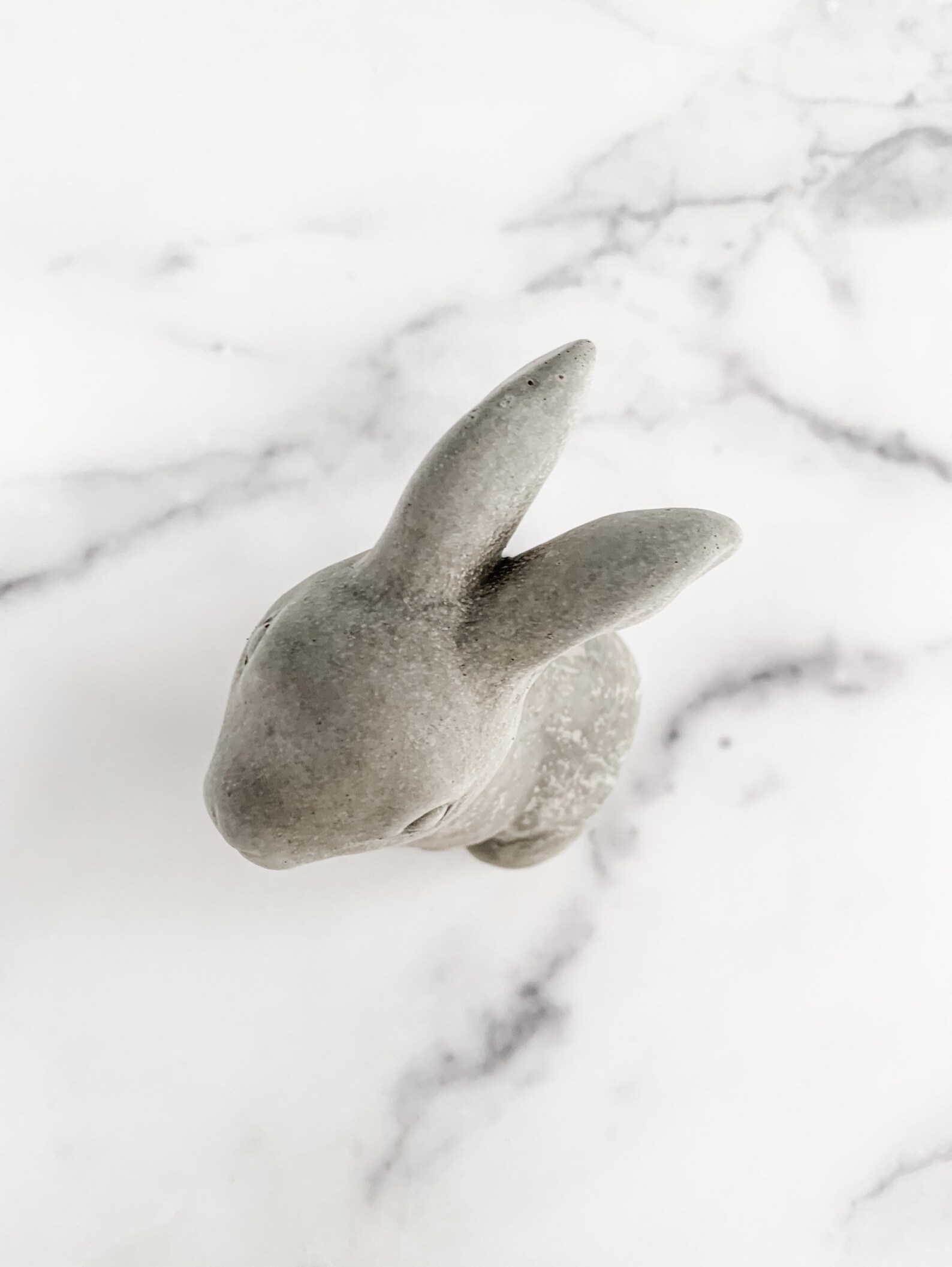 Concrete Bunny Rabbit Spring Garden Decor Garden Art Etsy