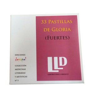 33 pastillas de Gloria Fuertes cajas de medicinas poesía 画像 1