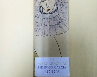 Page-marking case with drawings by Federico García Lorca - bookmarks - bookmark - bookmark