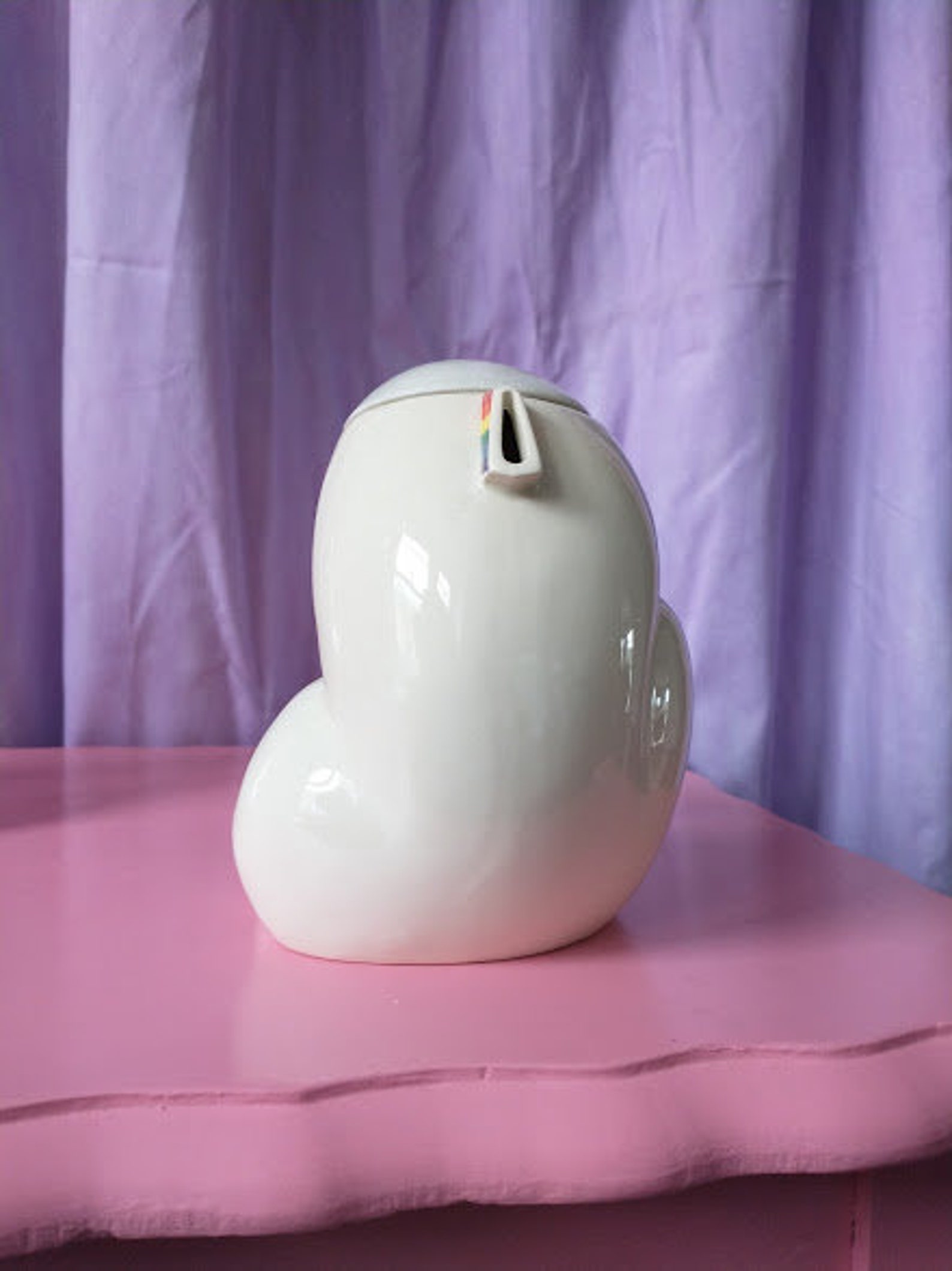 Vintage Cloud Rainbow Teapot by Symonds and Watters 1980s Etsy