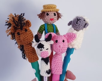 Old McDonald had a farm Finger Puppets PDF pattern