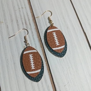 Philadelphia Eagles earrings, football earrings, eagles earrings, NFL earrings, valentines day gift for mom, gift for football lovers,