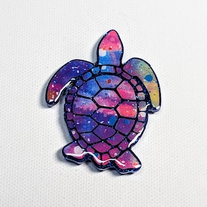 sea turtle badge reel, beach badge holder, cute retractable badge holder, pediatric nurse badge reel, summer badge clip, nurse appreciation