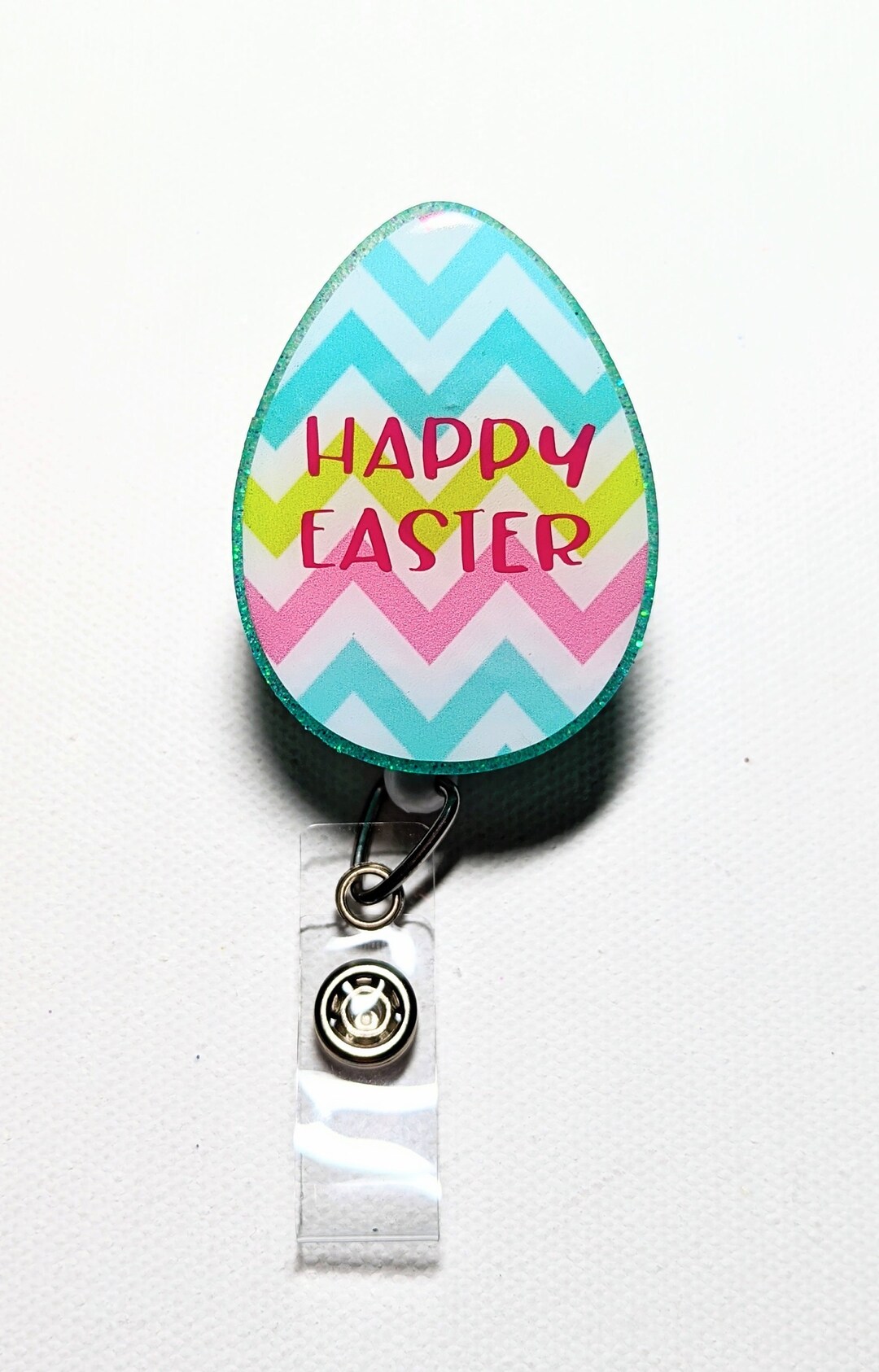 Easter Egg Badge Reel, Cute Retractable Badge Holder, Interchangeable Badge  Reel, Nurse Gifts for Her, Easter Basket Stuffer for Adults 