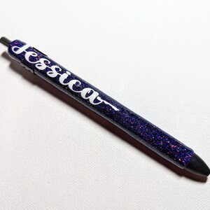 Personalized glitter pens, customized gel pen, easter basket stuffer for teens, pen pal gifts, birthday gift for her best friend, nurse gift