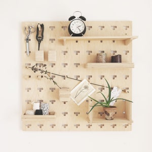 Pegboard, wall shelf, organizer, set (75 × 75) plywood, shelf