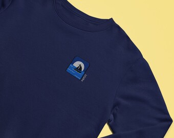[GRAVER]★SAILBOAT SMILE SWEATSHIRT UNISEX] Sailboat Smile Sweatshirt - GRAVER | 60% - Asian