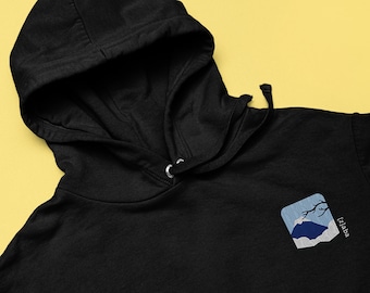 Embroidered Fuji Hoodie, Mount Fuji Hoodie, Fuji Mountain Hoodie, Embroidered Hoodie, Streetwear Hoodie, Graphic Hoodie, Japanese Hoodie