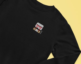 Embroidered Torii Gate Jumper, Japanese Gate Sweatshirt, Japan Design Jumper, Streetwear Jumper, Graphic Sweatshirt, Japanese Sweatshirt