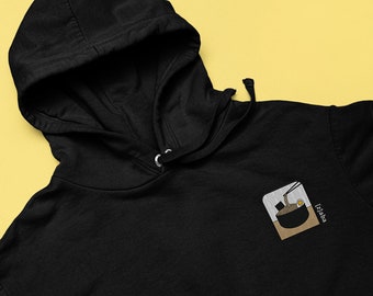 Embroidered Ramen Hoodie, Noodles Hoodie, Foodie Hoodie, Ramen Lover Hoodie, Noodle Lover Hoodie, Streetwear Hoodie, Japanese Design Hoodie