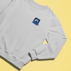 Embroidered Sail boat Sweatshirt, Sailboat Sweatshirt, Embroidered Sweatshirt, Streetwear Sweatshirt, Graphic Sweatshirt, Sailing Lover Ash grey