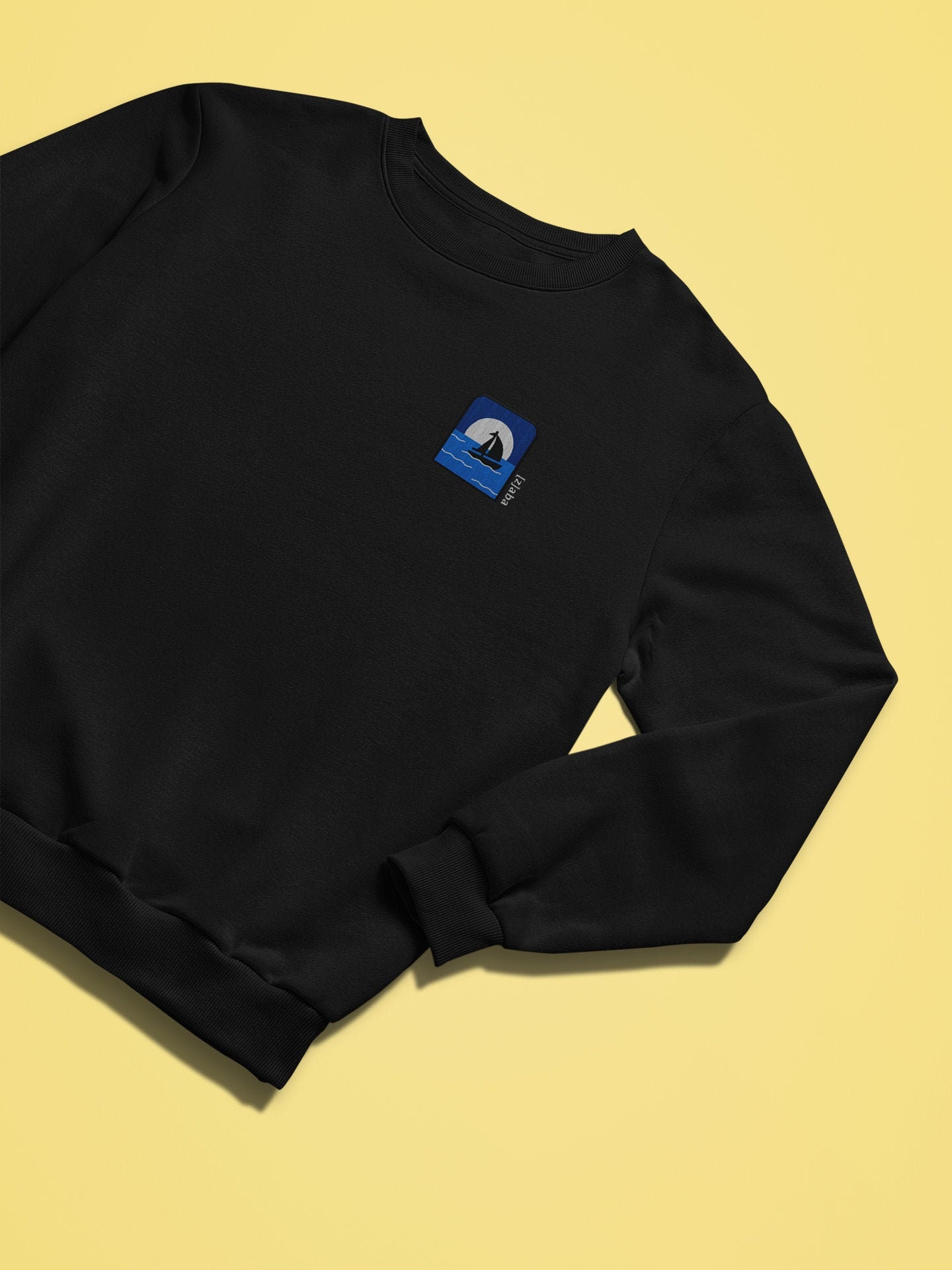 Embroidered Sail Boat Sweatshirt, Sailboat Sweatshirt