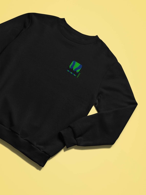Embroidered Aurora Borealis Jumper Northern Lights Jumper Aurora Borealis Sweatshirt Streetwear Jumper Norway Iceland Sweden Sweatshirt